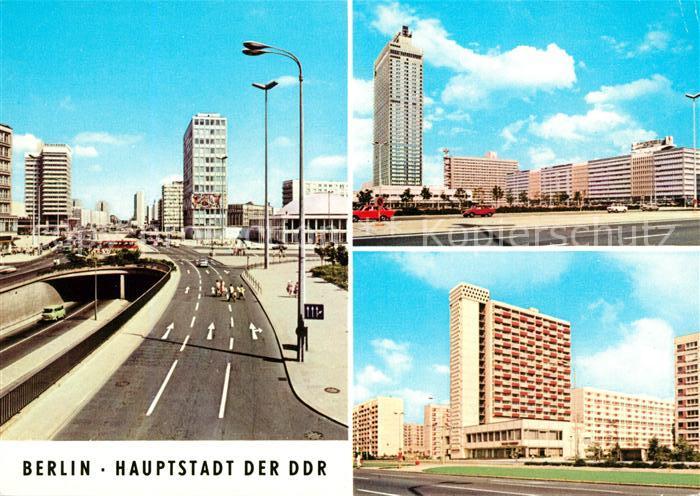 BERLIN CITY Autotunnel Alexanderplatz Interhotel Stadt Berlin Hans Beimer Stras