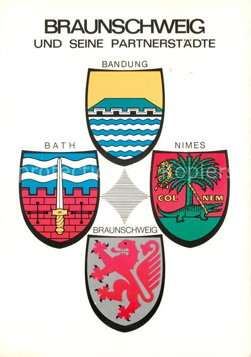 Braunschweig Wappen von Bandung Bath Nimes Braunschweig