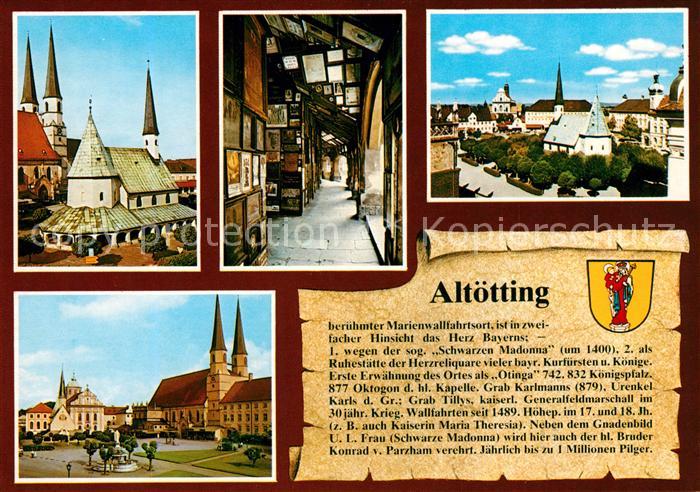 Altoetting Gnadenkapelle Stiftskirche Votivbilder im Kapellumgang Kapellplatz Ba