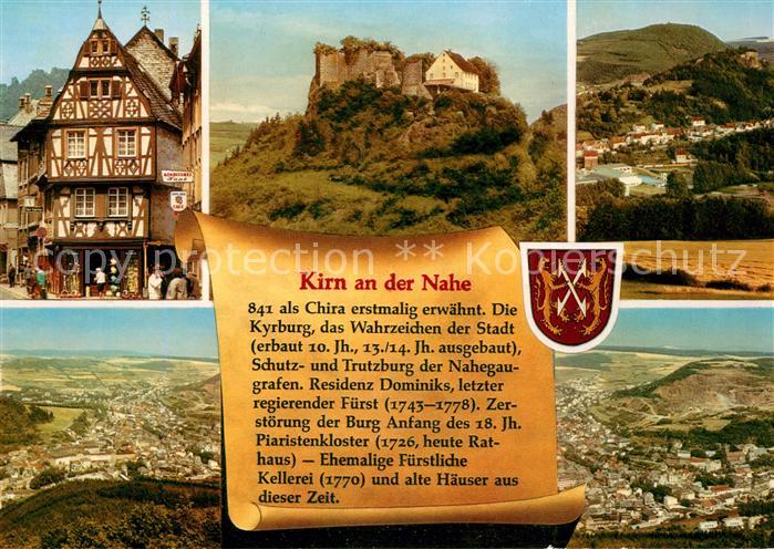 Kirn Nahe Fachwerkhaus Schloss Panorama