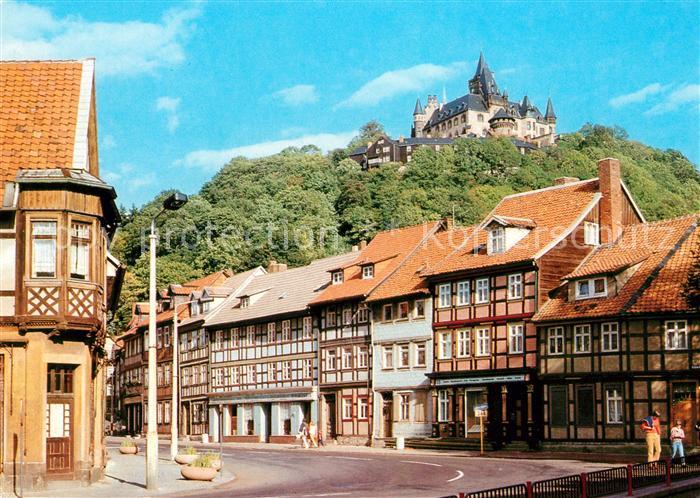 Wernigerode Harz Schoene Ecke mit Feudalmuseum Schloss Wernigerode