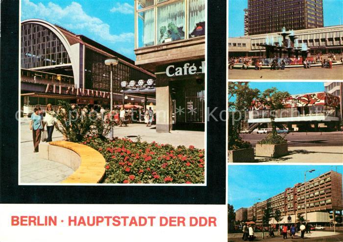 BERLIN  CITY S Bahnhof Alexanderplatz Pressecafe Karl Liebknecht Strasse