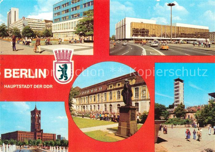 BERLIN  CITY Lindencorse Interhotel Unter den Linden Palast der Republik Rathaus