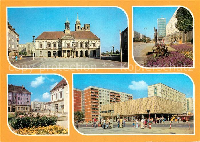 Magdeburg Rathaus Karl Marx Str Erich Weinert Denkmal Haus der Lehrer Hartstrass