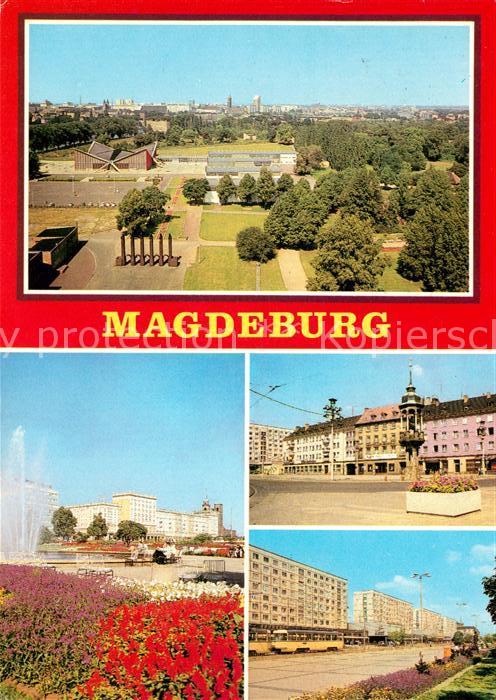 Magdeburg Kulturpark Rotehorn Wilh Pieck Allee Alter Markt Karl Marx Strasse