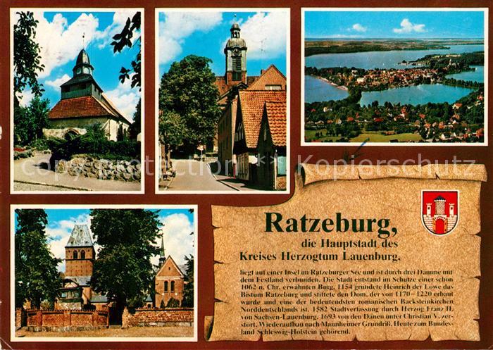 Ratzeburg Teilansichten Fliegeraufnahme
