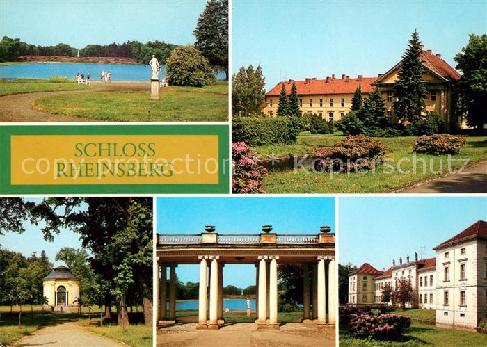 Rheinsberg Grienericksee Kavaliershaus Pavillon im Schlosspark Obelisk Stadtseit
