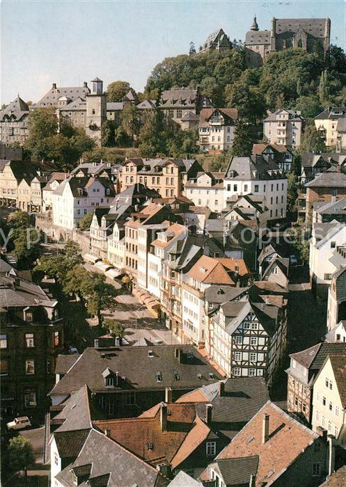 Marburg Lahn Blick von der Elisabethkirche