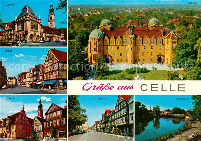 Celle Niedersachsen Museum Markt Rathaus Stechbahn Allerbruecke Schloss