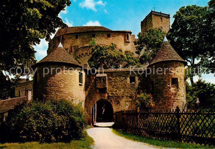 Neckarmuehlbach Burg Guttenberg im Neckartal