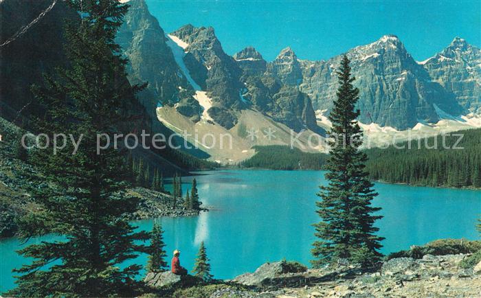 Alberta  Moraine Lake Valley of the Ten Peaks Rocky Mountains