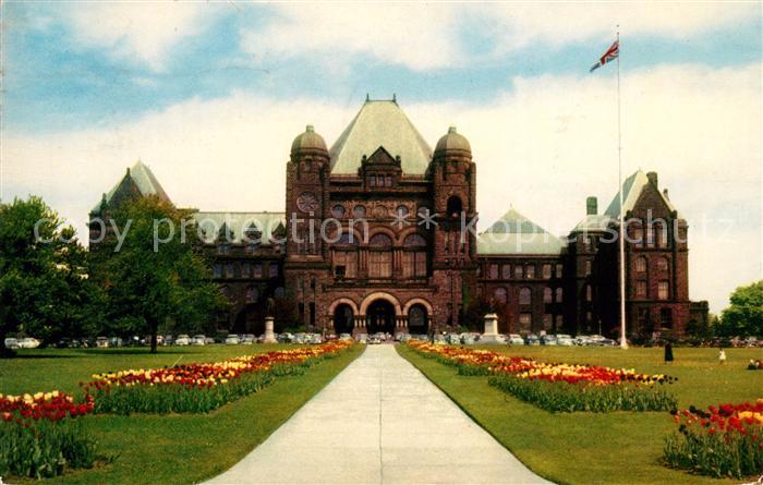 Toronto Canada Parliament Buildings and Tulips