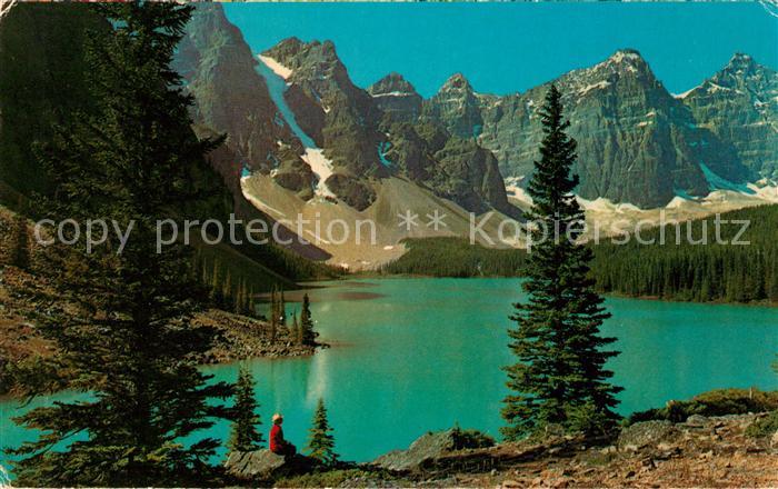 Banff Canada Moraina Lake in the Valley of Ten Peaks