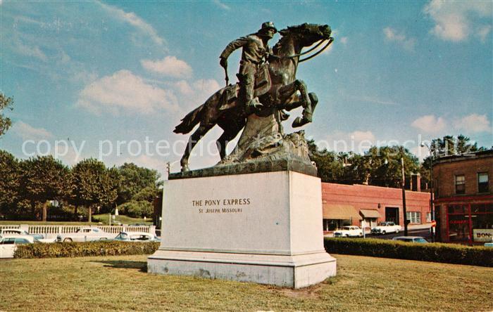 St Joseph Missouri Pony Express Statue