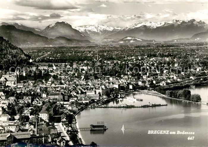 Bregenz Bodensee Fliegeraufnahme