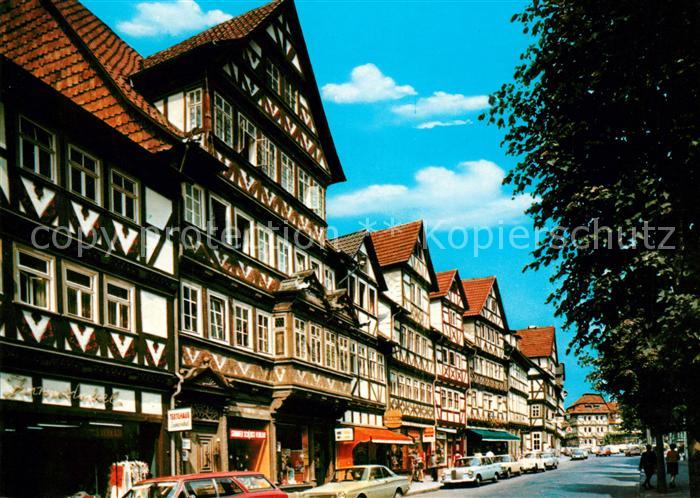 Bad Sooden-Allendorf Fachwerkhaeuser in der Kirchstrasse