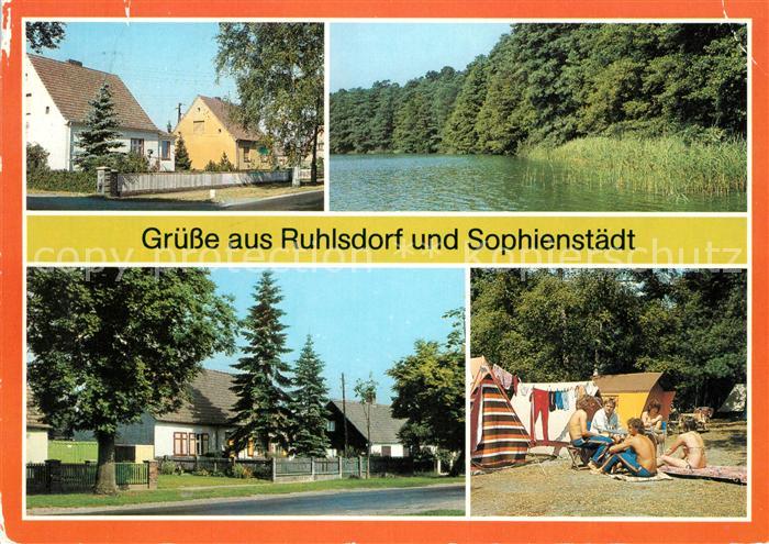 Ruhlsdorf Bernau Biesenthaler Strasse Campingplatz Sophienstaedt Eisenbudersee D