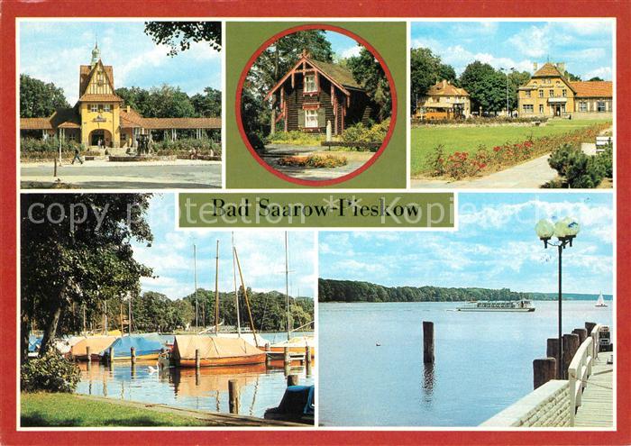 Bad Saarow-Pieskow Bahnhof Maxim Gorki Gedenkstaette Bahnhofsplatz Scharmuetzels