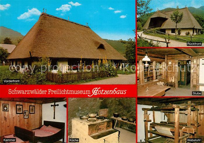 Gutach Schwarzwald Schwarzwaelder Freilichtmuseum Hotzenhof Vorderfront Stube Ka