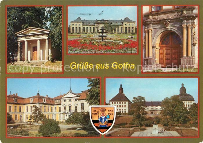Gotha Thueringen Dorischer Tempel im park Orangerie Schloss Friedenstein Fachsch