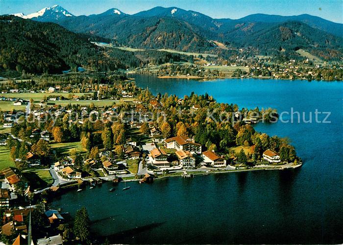 Rottach-Egern Fliegeraufnahme mit Seehotel ueberfahrt