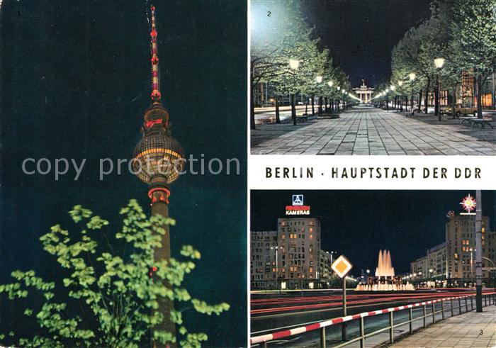 BERLIN CITY Fernsehturm Brandenburger Tor Strausberger Platz