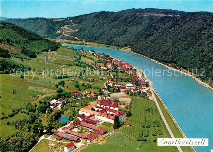 Engelhartszell Donau Oberoesterreich Fliegeraufnahme