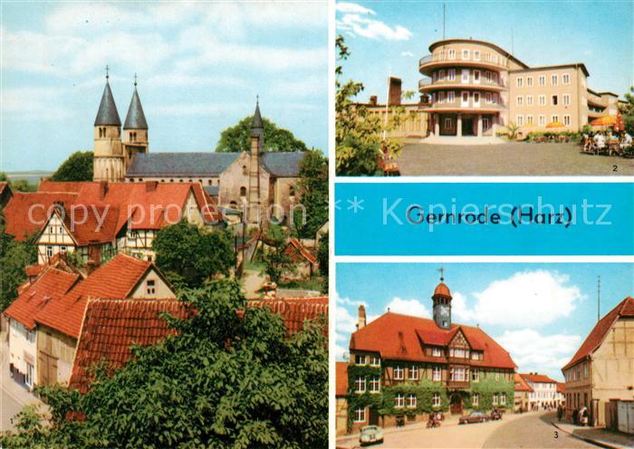 Gernrode Harz Am Spittelplatz FDGB Erholungsheim Fritz Heckert Rathaus