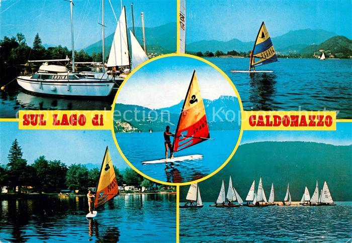 Lago di Caldonazzo Segelboote Regatta Windsurfen