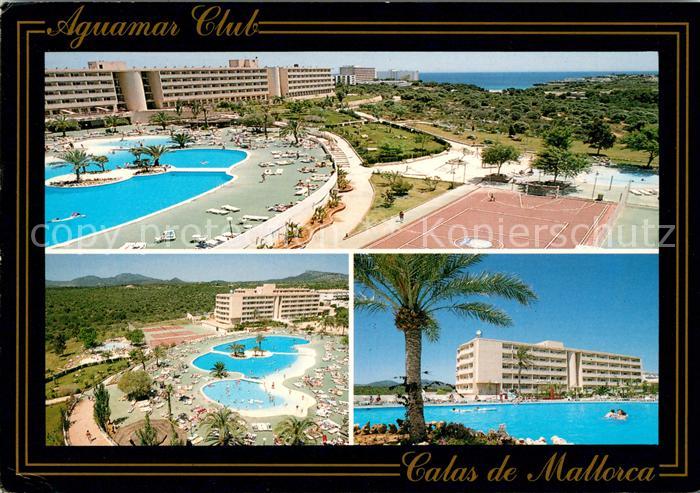 Calas de Mallorca Aguamar Club Swimmingpool Omnisportplatz