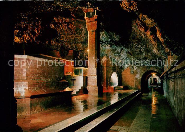 Bad Reichenhall Quellenbau der Saline ausgelaugte Hoehle