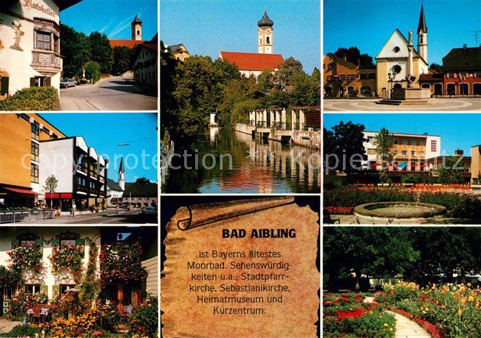 Bad Aibling Ratskeller Strassenpartien Kirche Park
