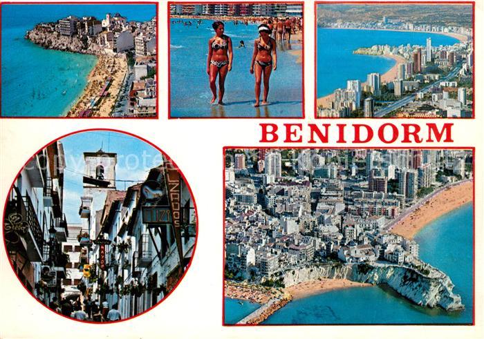 Benidorm Strandpartien Ortsmotive Fliegeraufnahme