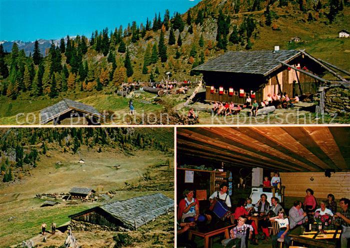 Schenna Meran Alm und Schutzhuette Hinteregg Gaststube