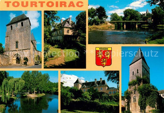 Tourtoirac Schloss Brücke Turm See