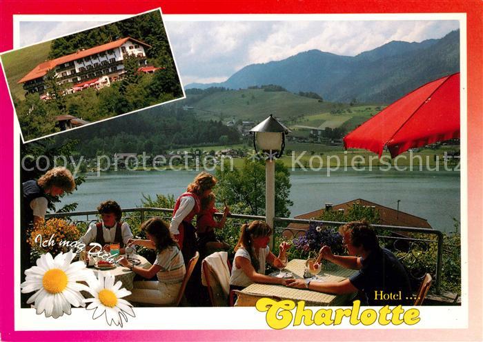 Thiersee Hotel Charlotte Restaurant Terrasse Alpenblick