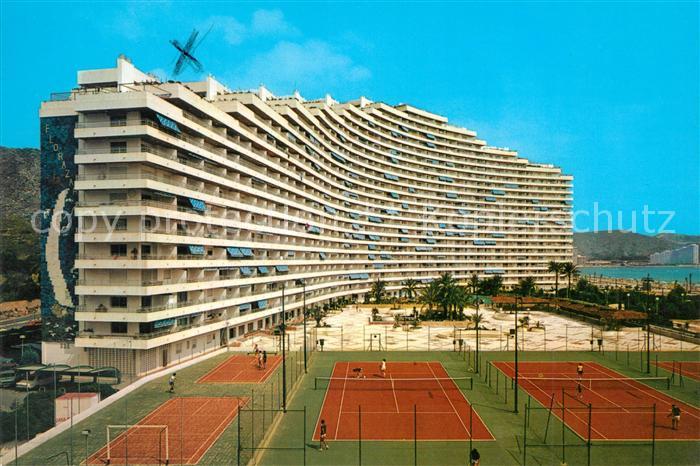 Cullera Valenciana Edifice Fleur d oranger Hotel Tennisplatz