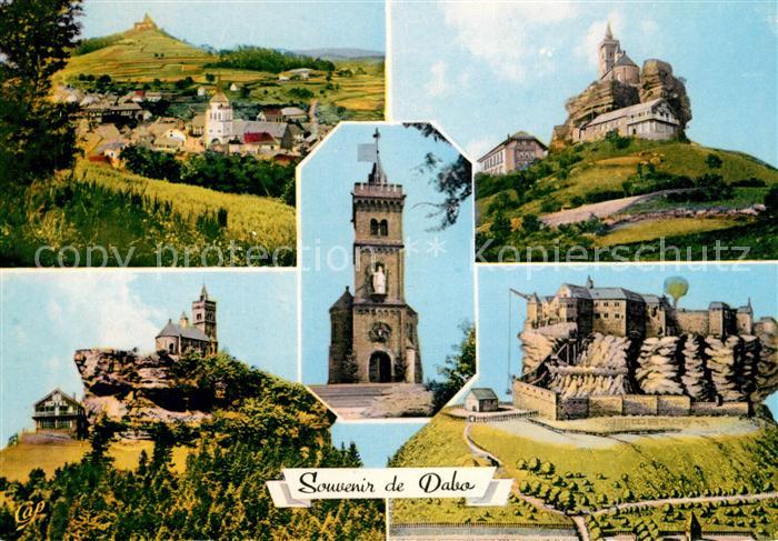 Dabo Moselle Vue generale Chapelle St Leon Gravure ancienne