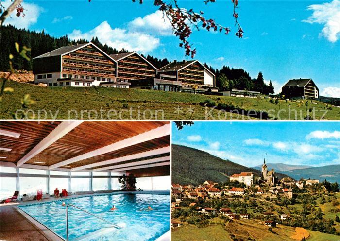 Althofen Kurbad Hotels Ortsansicht mit Kirche