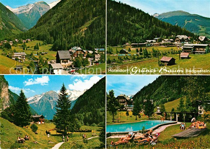 Badgastein Hoteldorf Gruener Baum Erholungscenter Swimming Pool Alpen