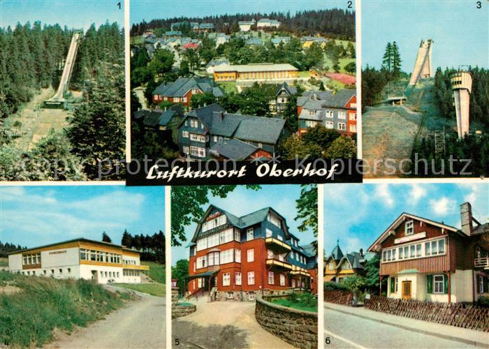 Oberhof Thueringen Skisprungschanze Rennsteig Schanzenbaude Konsum Erholungsheim