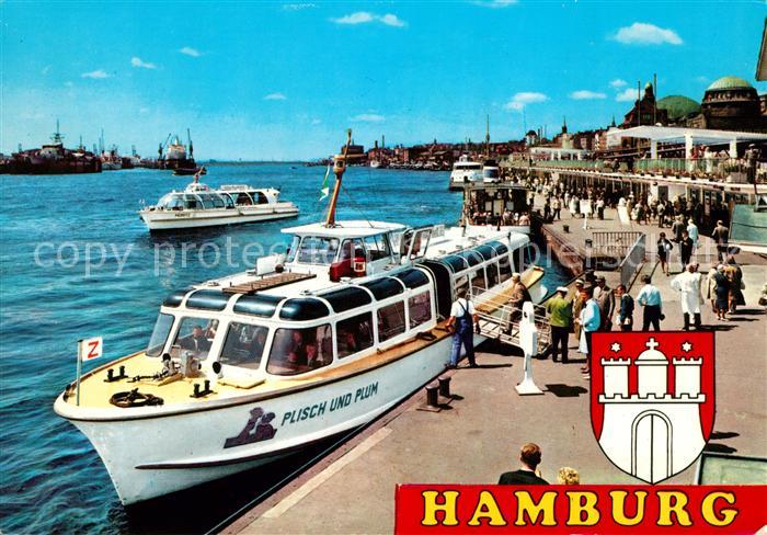 Hamburg Ausflugsdampfer Hafen Wappen