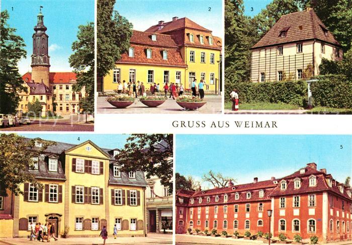 Weimar Thueringen Schloss Wittumspalais Goethes Gartenhaus Schillerhaus Haus der