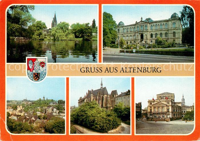 Altenburg Thueringen Teich Lindenau Museum Schlosskirche Theater