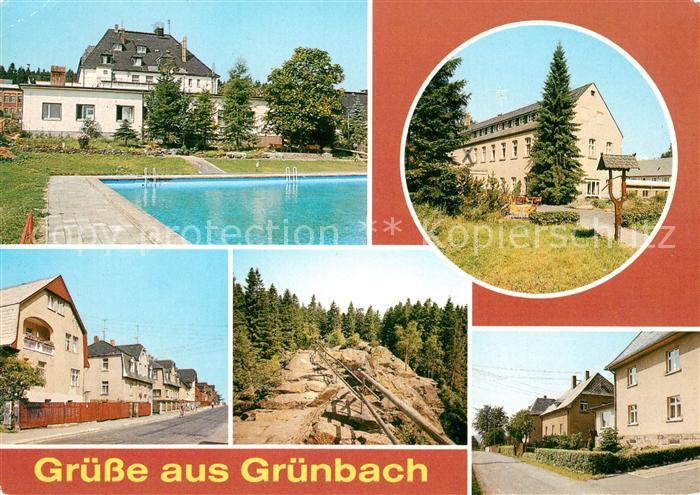 Gruenbach Vogtland Ferienheim Geschwister Scholl FDGB Erholungsheim Falkensteine