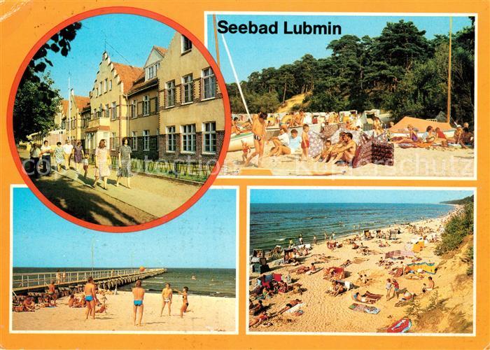 Lubmin Ostseebad Ortspartie Strand Seebruecke
