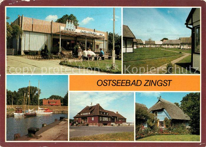 Zingst Ostseebad Kaufhalle Urlauberdorf West Bungalowdorf Hafen Kurhaus Blauer R