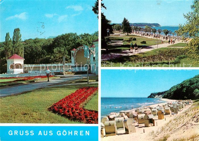 Goehren Ruegen Konzertpavillon Seepromenade Strand Kueste