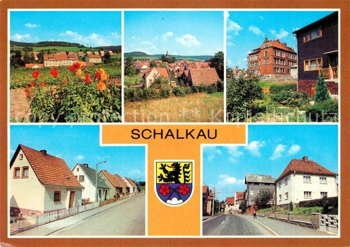 Schalkau Siedlung im Grund Polytechnische Oberschule Karl Marx Siedlung Bahnhofs