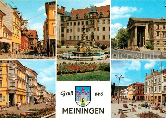 Meiningen Thueringen Georgstrasse Schloss Elisabethenburg Theater Platz der Repu